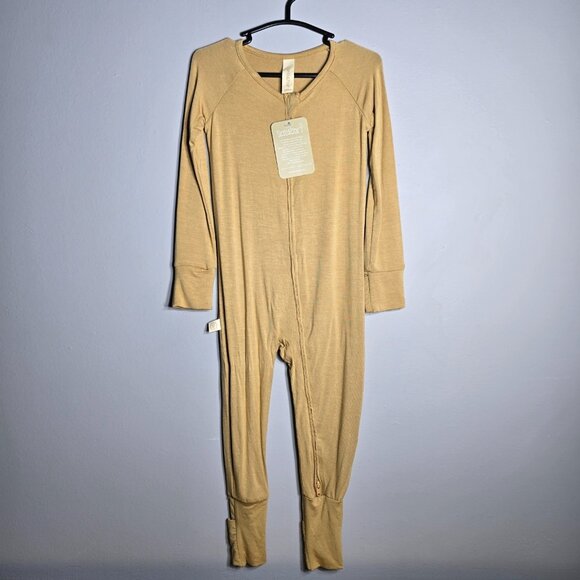 Tenth & Pine Bamboo Convertible Zip Romper Size 12-24m Light Brown - Picture 2 of 7